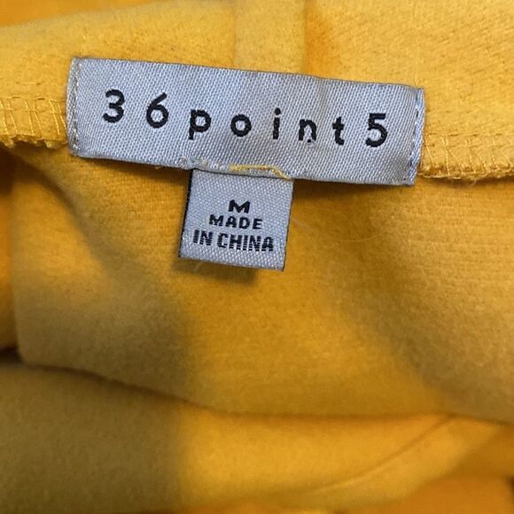 36POINT5 Yellow Mustard Polyester Long Coat - Picture 11 of 11